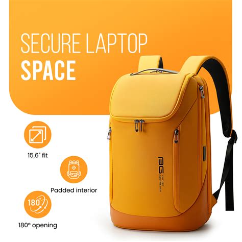 CAPTAIN BUSINESS BACKPACK - SPORTY YELLOW - 30L – Red Lemon