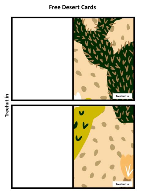 Free Desert Bulletin Board Decorations and Craft Printables #134