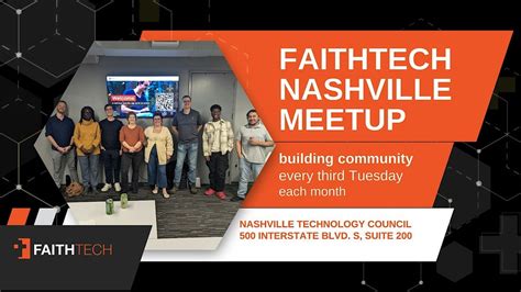 FaithTech Nashville Meetup, Tech Hill Commons, Nashville, 21 January to ...