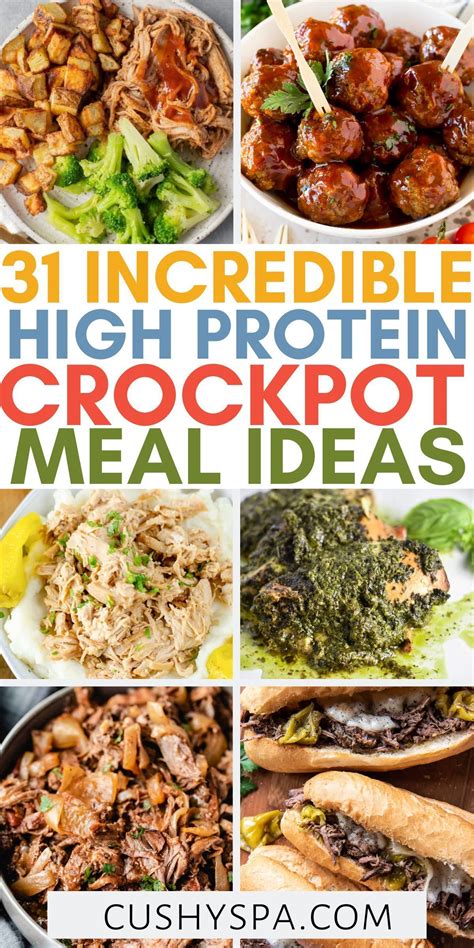 31 High Protein Crockpot Recipes | Healthy high protein meals, Slow ...