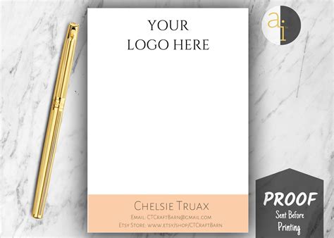 Notepads With Logo Personalized Notepads With Your Logo | Free