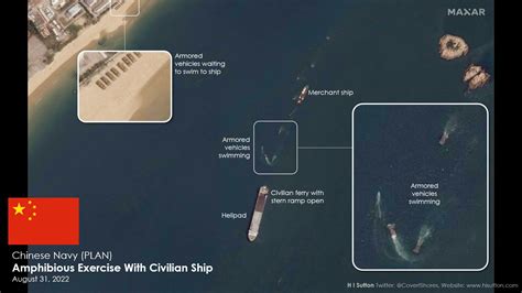 Chinese Launch Assault Craft from Civilian Car Ferries in Mass ...