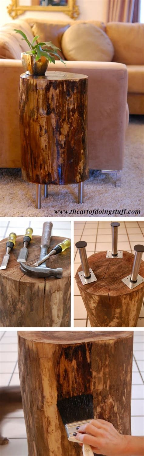 Image result for DIY Rooted Tree Trunk Table