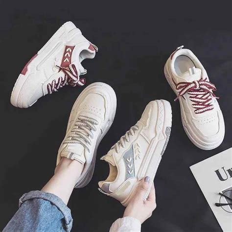 スニーカー レディース ハート ステッチ風 個性的 スポーツ シューズ 厚底 白 赤 グレー かわいい バイカラー 柄 紐 ローカット 白 ...