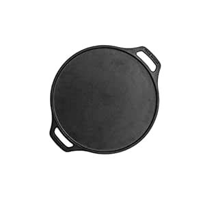 Buy MACclite IRONIUM Cast Iron Pre-Seasoned Dosa Tawa 30CM Dia with 2 ...