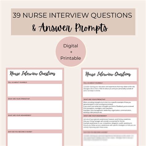 Nurse interview questions and answer prompts nurse interview – Artofit