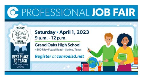 Conroe ISD to Hold Professional Job Fair April 1 - Hello Woodlands