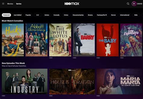 Image result for HBO MAX Library