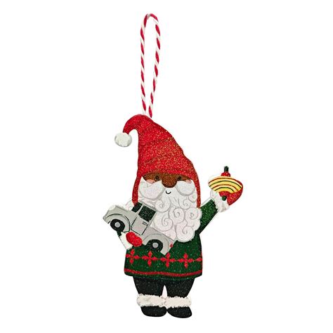 Santa Gnome Wall Decor 5.9" | Christmas Ornaments | At Home