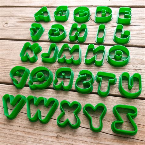 English Alphabet Set 26 Pcs Cookie Cutters Alphabet Cutters - Etsy