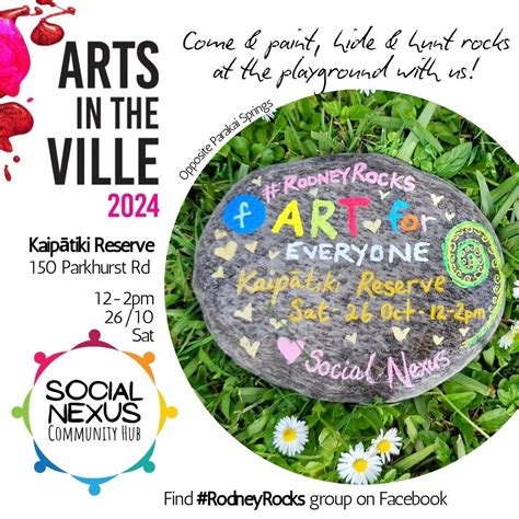 Art for Everyone - Rodney Rocks event for Arts in the Ville 2024 ...