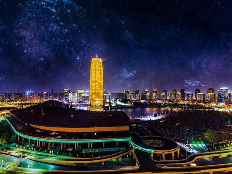 郑州CBD城市建筑摄影图高清摄影大图-千库网