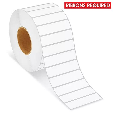 Removable Adhesive Industrial Thermal Transfer Labels - 4 x 1", Ribbons ...