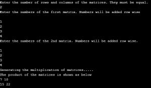 Declare Matrix Java 的图像结果