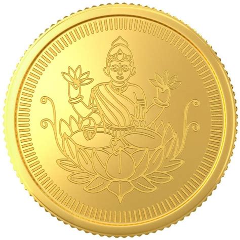 Joyalukkas Lord Lakshmi 22 K 1 g Yellow Gold Coin Price in India - Buy ...