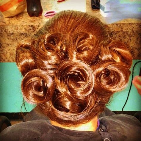 Image result for Pin Curl Updo Tutorial