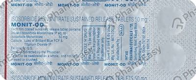 Monit Od Sr 50 MG Tablet (10): Uses, Side Effects, Price & Dosage ...