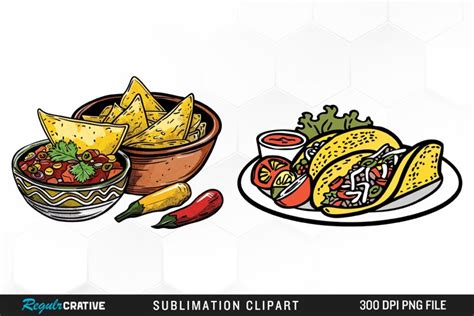 Mexican Food Collection Graphics Clipart