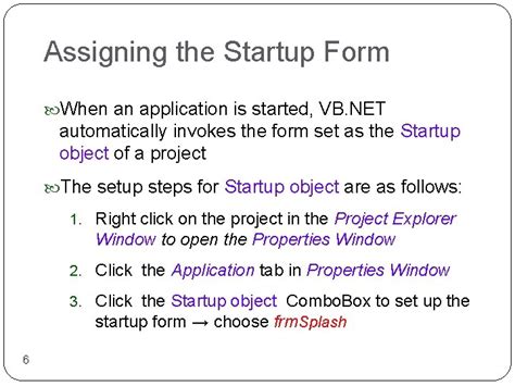 Image result for Startup Form in Visual Basic