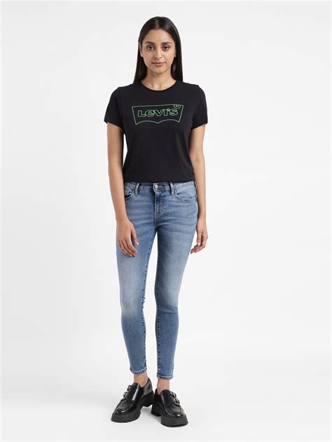 Women's 710 Blue Skinny Fit Mid Rise Jeans – Levis India Store