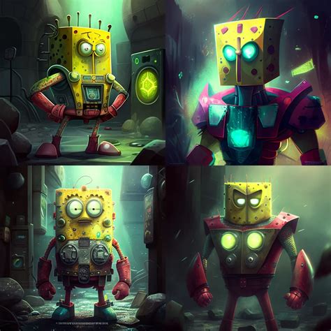 Prompt SpongeBob as Ironman futuristic background | Download Script for ...