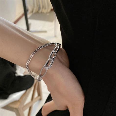 Studded Curb Bracelet (Titanium Steel) – www.zewar.co