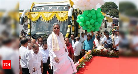 Siddaramaiah Launches New Buses: CM Siddaramaiah launches new KSRTC ...