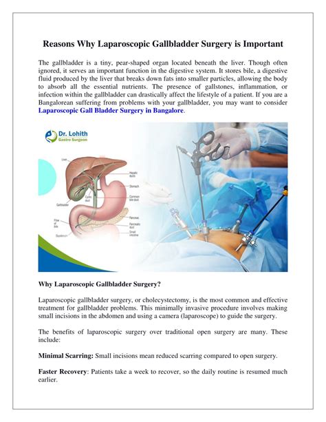 PPT - Reasons Why Laparoscopic Gallbladder Surgery is Important ...
