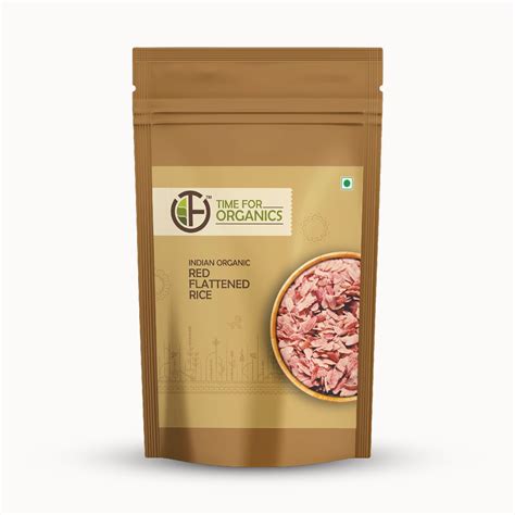 Indian Organic Red Flattened Rice – Time For Organics