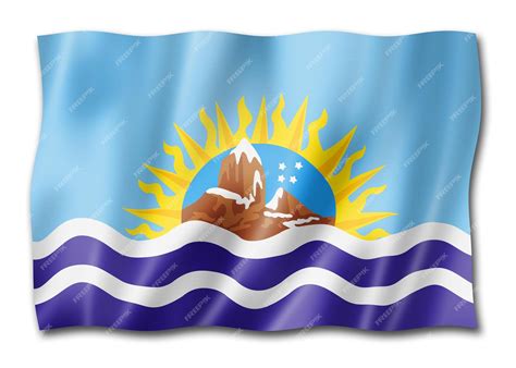 Bandera de la provincia de santa cruz argentina | Foto Premium