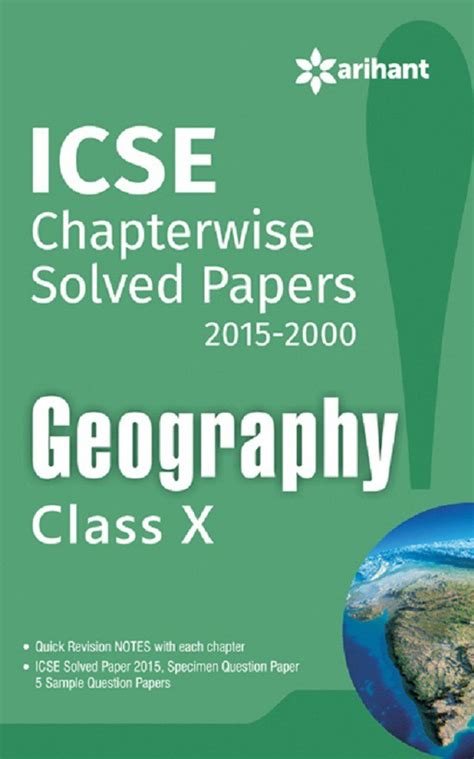 ICSE Chapterwise Solved Papers 2015-2000 GEOGRAPHY class 10th 1st ...
