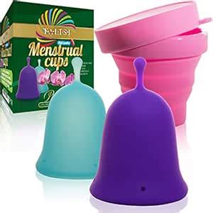 Talisi Reusable Menstrual Cups with Collapsible Silicone Foldable ...