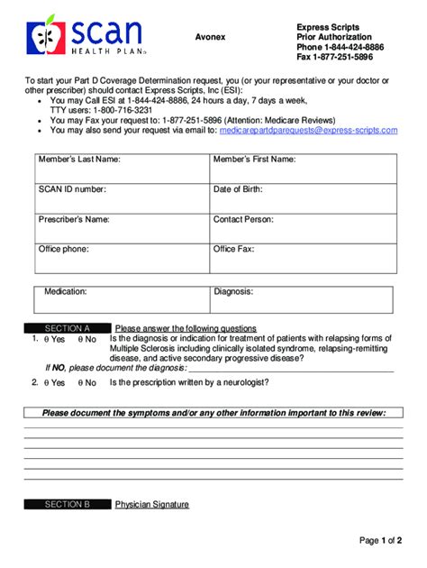 SCAN Health Plan Express Scripts Prior Authorization 2021-2022 - Fill ...