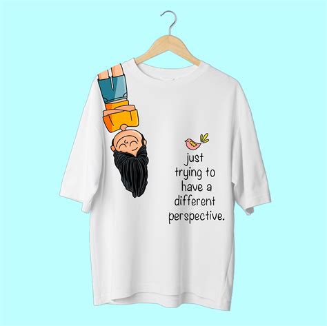 Upside-Down Whimsy Oversized Tee – Lazy Lush