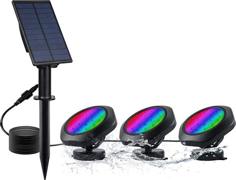 CORESLUX Solar Pond Lights, Waterproof IP68 Underwater Pond Lights ...