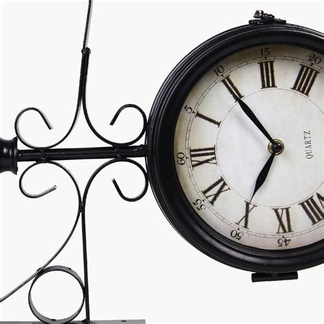 Buy Casablanca Loren Dual Face Antique Station Wall Clock from Home ...