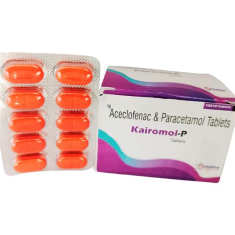 Kairomol P Tablets - Aceclofenac & Paracetamol Tablets - Uniblue ...