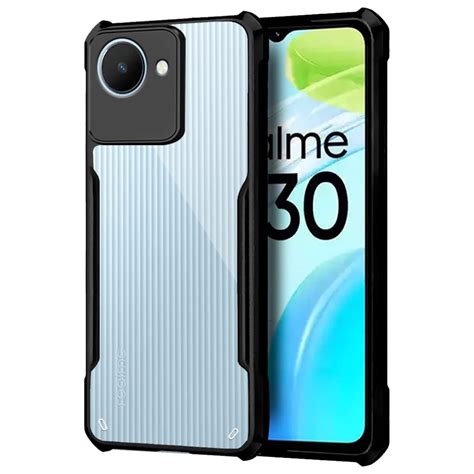 Fashionury Back Cover Case for Realme C30 (Crystal Glass Back | Camera ...