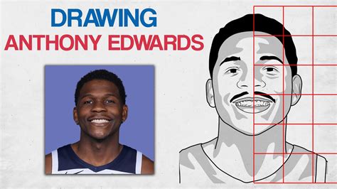 HOW TO DRAW ANTHONY EDWARDS - Easy Drawing Tutorial - Face Drawing ...