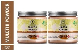 puranex 100% Natural & Pure Mulethi Powder For Skin Toning, Anti-Ageing ...