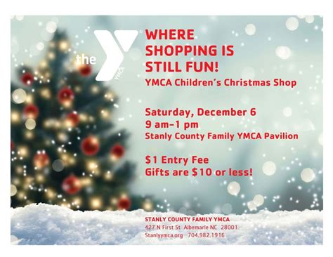 YMCA Children’s Christmas Shop, Stanly County Family YMCA, Albemarle, 6 ...