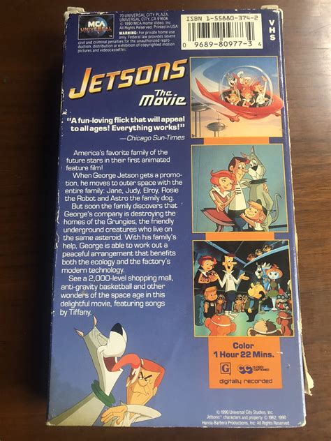 Jetsons - The Movie (VHS, 1990) Animated Kids Cartoon 96898097734| eBay