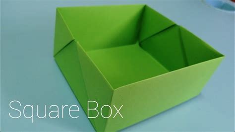 Image result for How to Make a Paper Square Box
