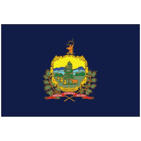 Vermont State Flag - Flagpole Man