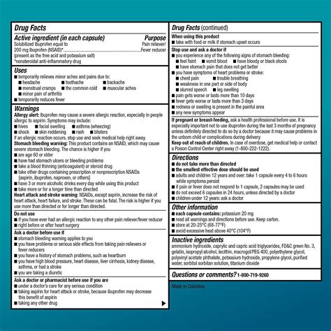 Ibuprofen Liquid Mini Gels 160 ct (Comparable to Advil Mini Gels) - 160 ...