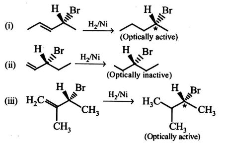 Compound(s) that on hydrogenation produce(s) optically active compound ...