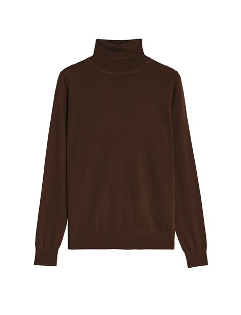 Pure Merino Wool Roll Neck Jumper