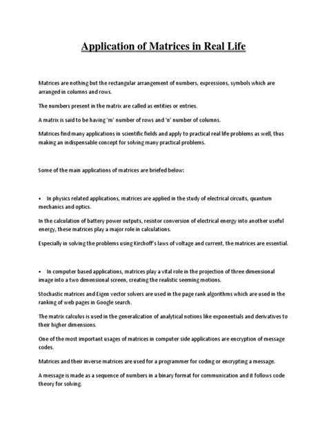 Using Matrices in Real Life 的图像结果