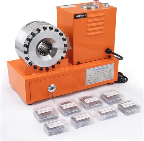 Turboyhood Electric Hydraulic Hose Crimper Tool with 8 Dies – India | Ubuy