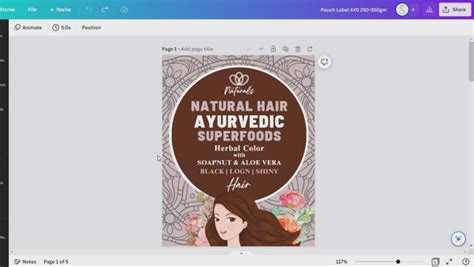 Product Label Template Editable Pouch Label Template | Soap Label | Ta ...